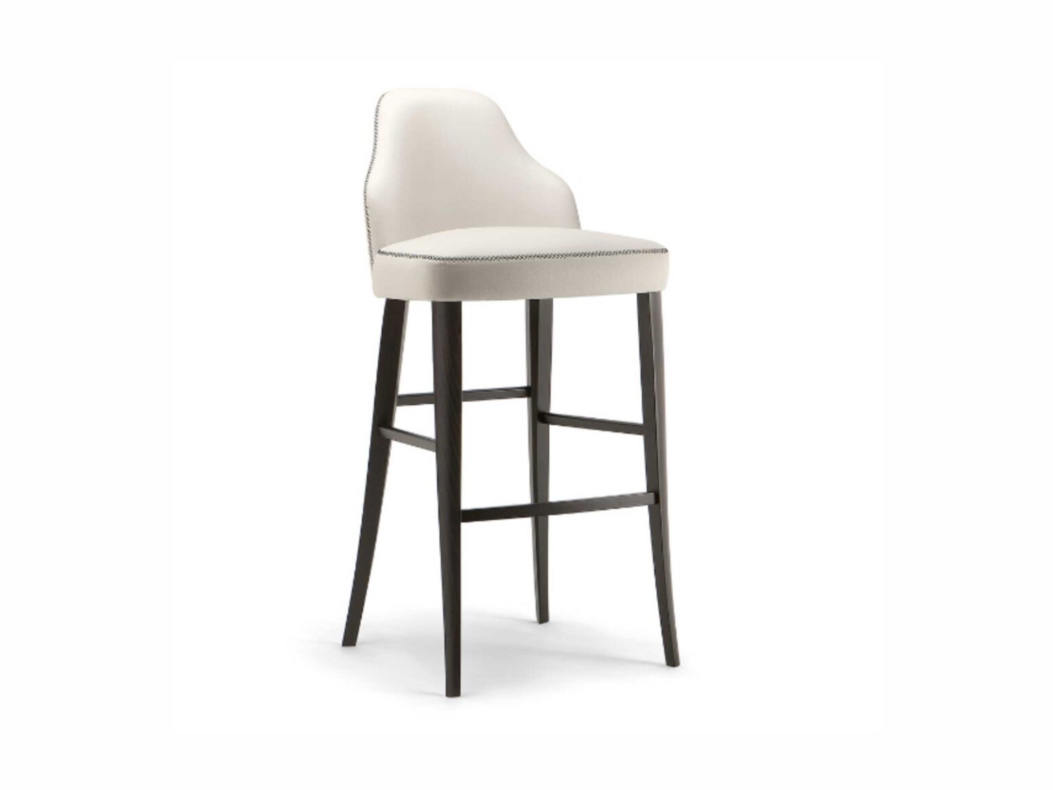 Upholstered bar stool stitching detail reference